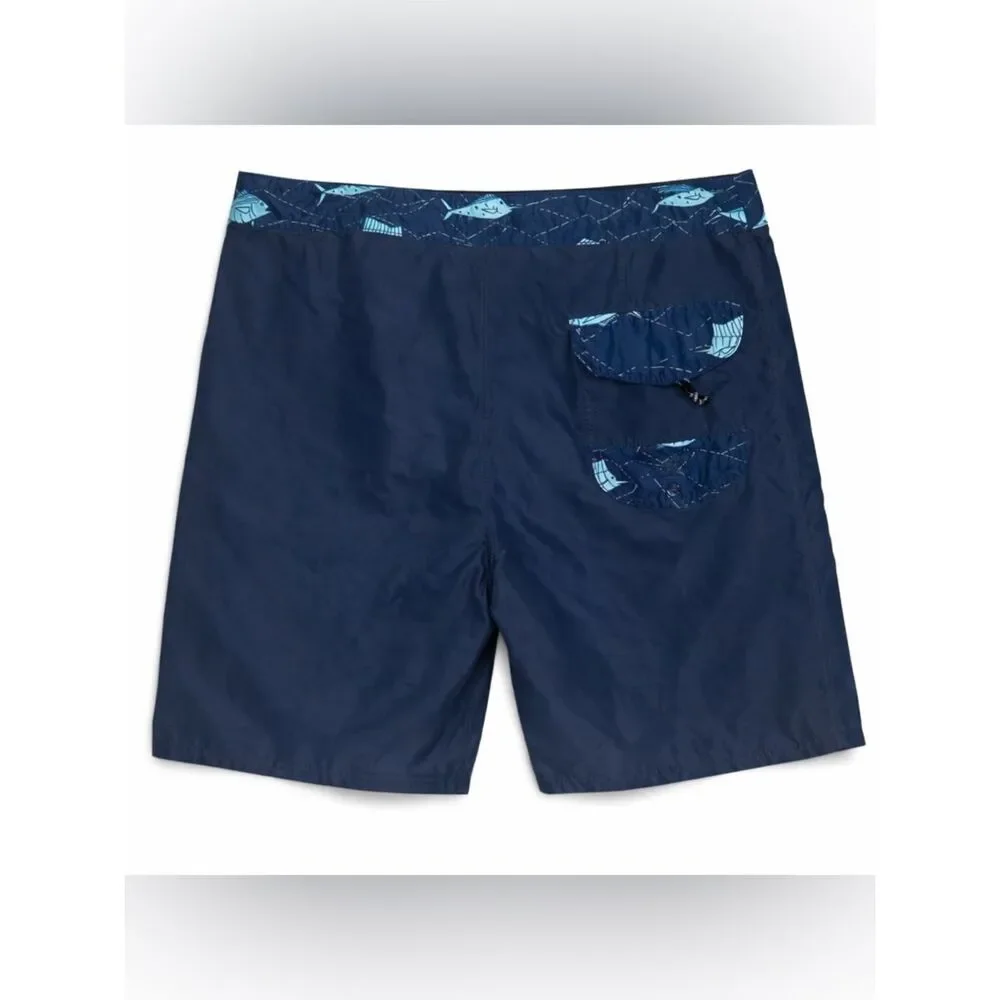 Salty Crew Flyer Boardshorts Mens 32 Navy Blue Surf Swim Hybrid Shorts